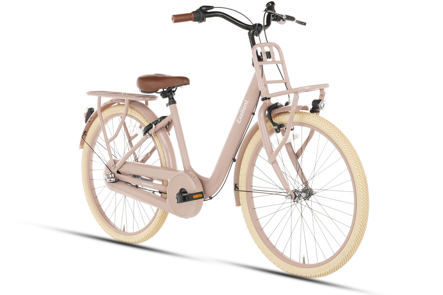 Excellent Mädchenfahrrad 24 Zoll 3 Gänge - Lachs