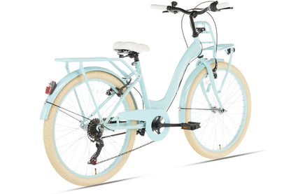 Flora Girls' Bicycle 24 inch - 6 Gears - Blue
