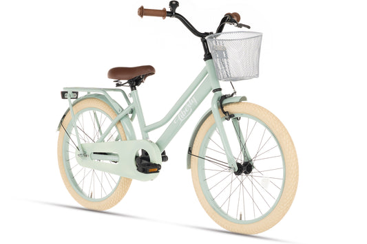 Liberty girls' bicycle Green 22 inch + basket