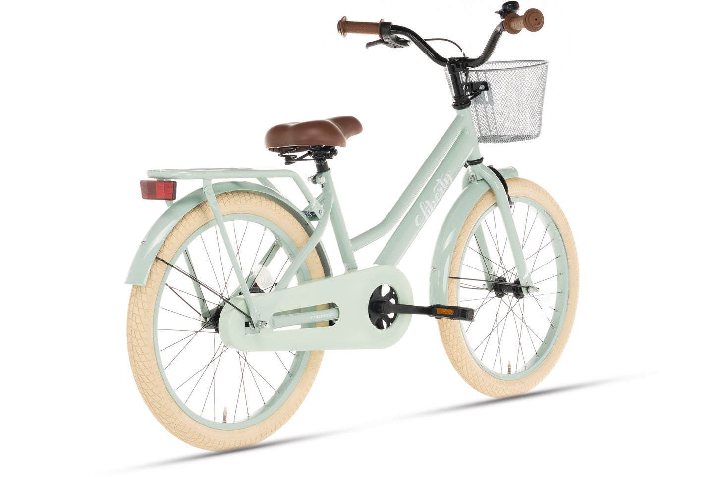 Liberty Mädchenfahrrad Grün 20 Zoll + Korb
