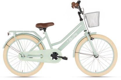 Liberty Mädchenfahrrad Grün 20 Zoll + Korb