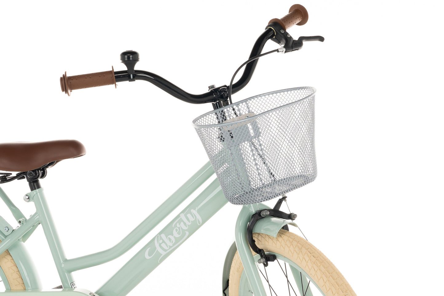 Liberty Mädchenfahrrad Grün 20 Zoll + Korb