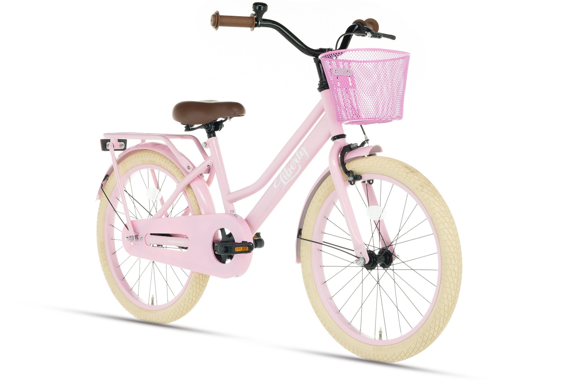 Liberty Mädchenfahrrad Pink 22 Zoll + Korb