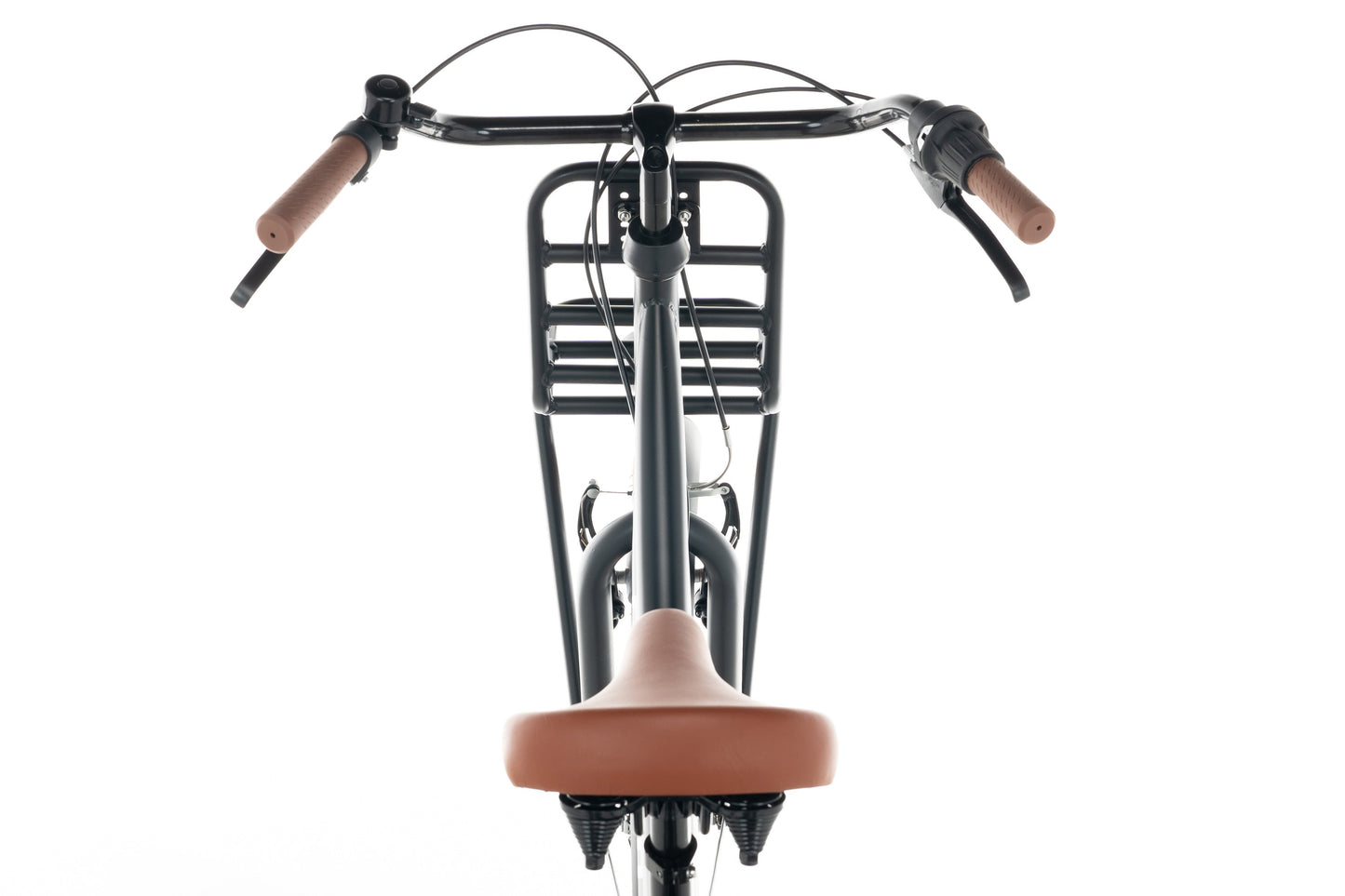 Transporter Mädchenfahrrad 24 Zoll - 7 Gänge - Mattschwarz