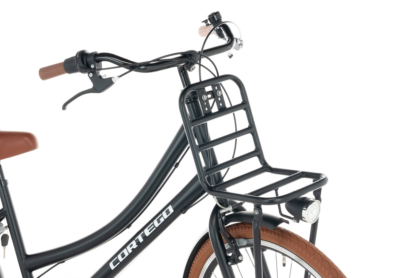 Transporter Mädchenfahrrad 24 Zoll - 7 Gänge - Mattschwarz