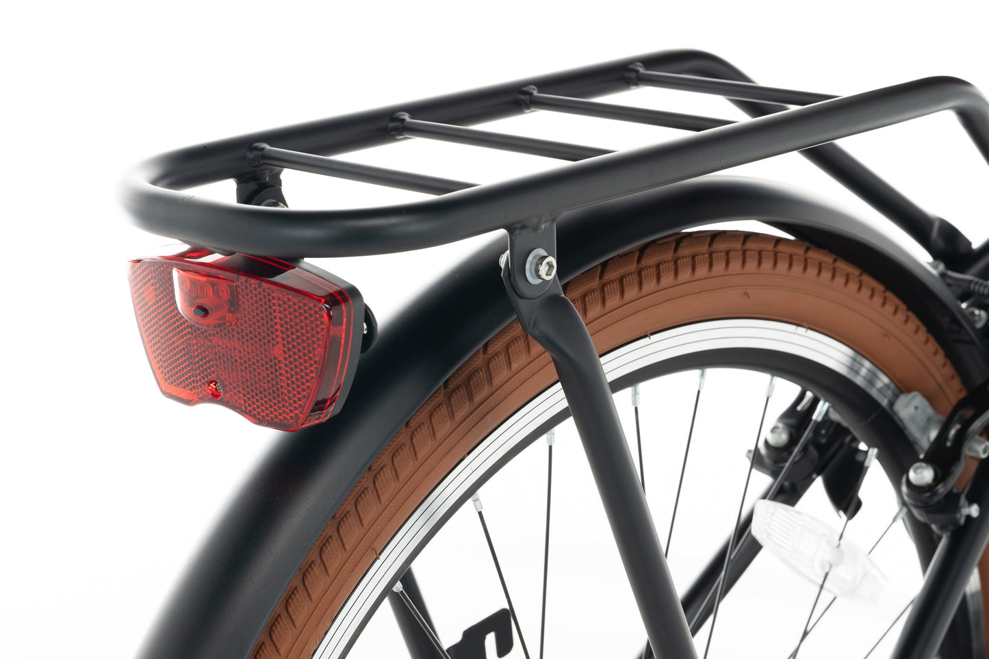Transporter Mädchenfahrrad 24 Zoll Mattschwarz