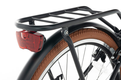 Transporter Mädchenfahrrad 24 Zoll Mattschwarz