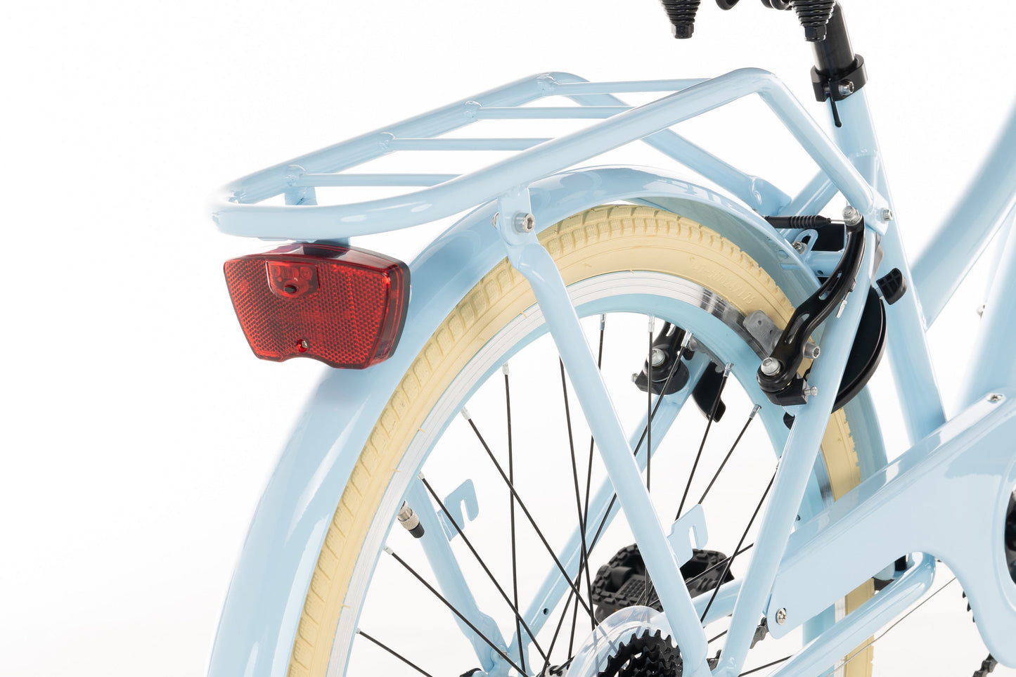 Transporter Mädchenfahrrad 24 Zoll - 7 Gänge - Blau