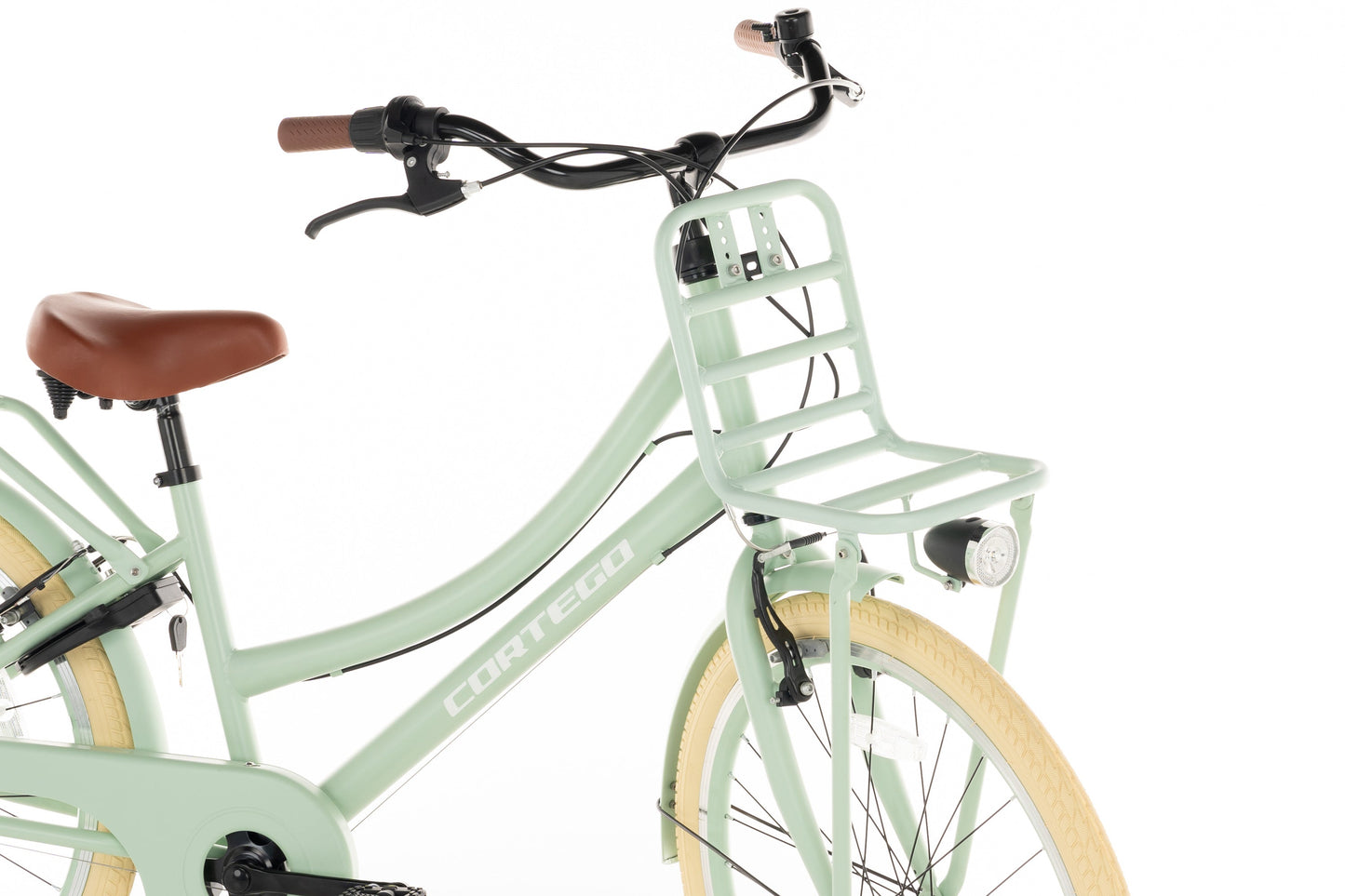 Transporter Mädchenfahrrad 24 Zoll - 7 Gänge - Grün