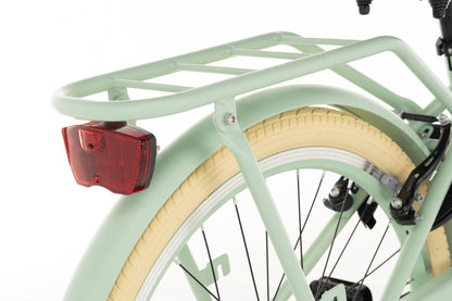Transporter Mädchenfahrrad 24 Zoll - 7 Gänge - Grün