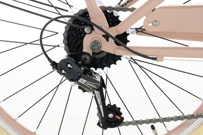 Transporter Girls' Bike 22 inch - 7 Gears - Salmon