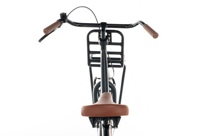 Transporter Mädchenfahrrad 24 Zoll Mattschwarz