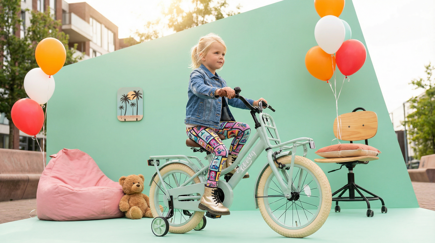 Liberty Mädchenfahrrad Grün 16 Zoll