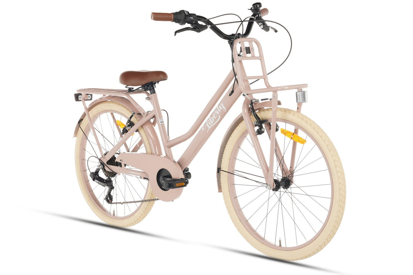 Liberty D7 Girls' Bicycle 22 inch - 7 Gears - Salmon
