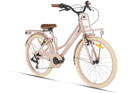 Liberty D7 Mädchenfahrrad 22 Zoll - 7 Gänge - Lachs