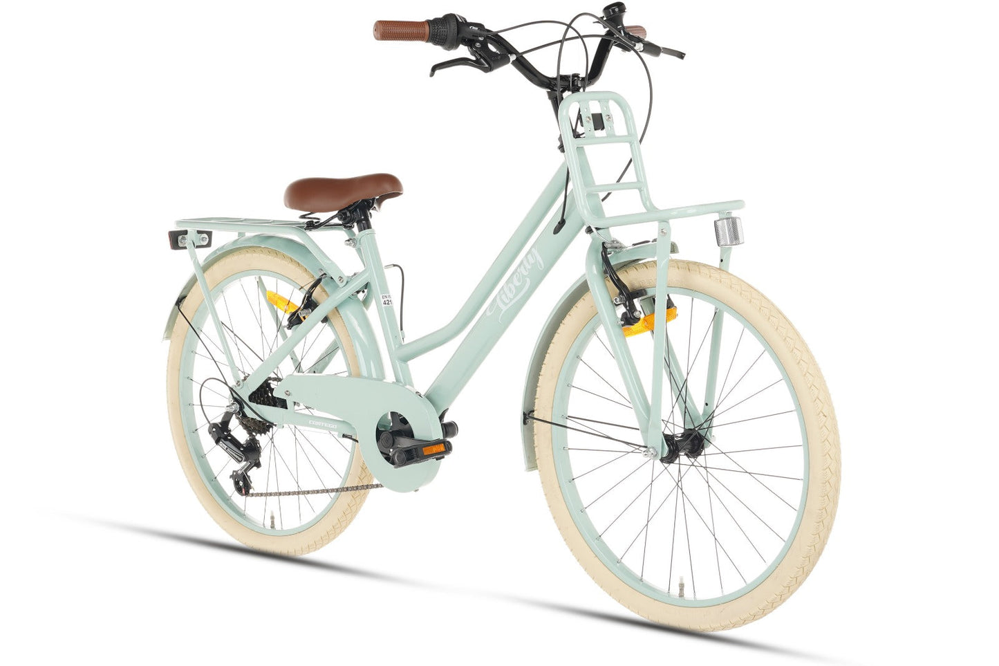 Liberty D7 Mädchenfahrrad 22 Zoll - 7 Gänge - Grün