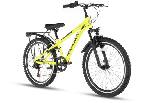 Ranger Plus 7-speed boys' bicycle 24 inch fluorescent yellow