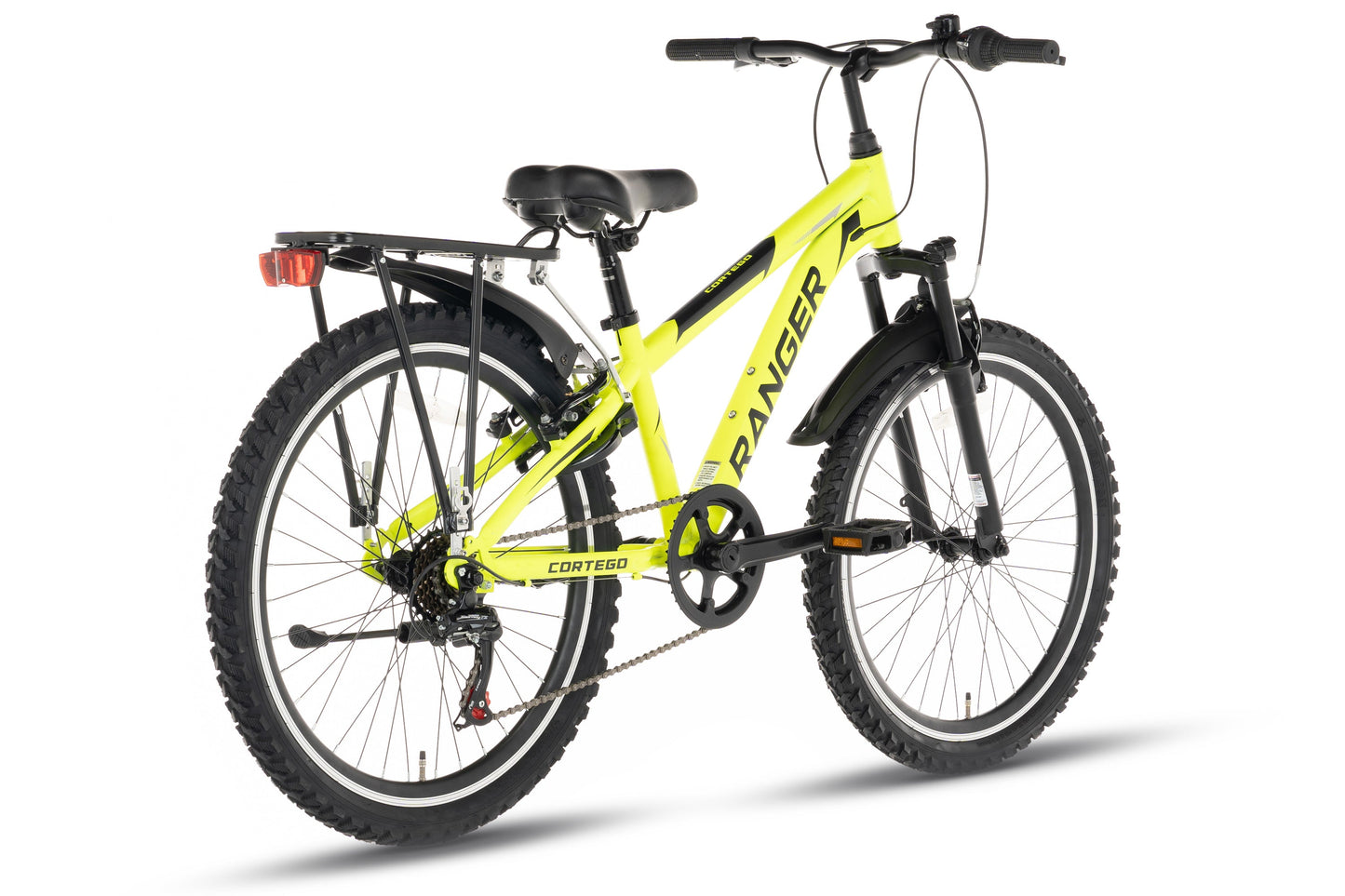 Ranger Plus 7-Gang Jungenfahrrad 24 Zoll fluoreszierend gelb