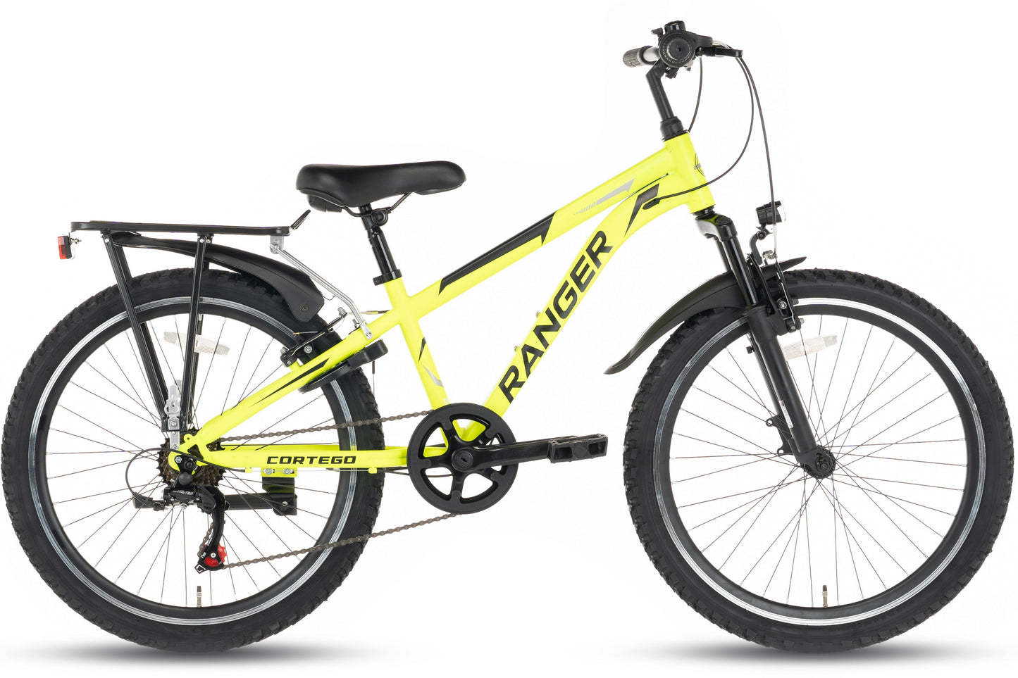 Ranger Plus 7-Gang Jungenfahrrad 24 Zoll fluoreszierend gelb