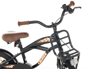 Cruiser Jungenfahrrad Schwarz 14 Zoll