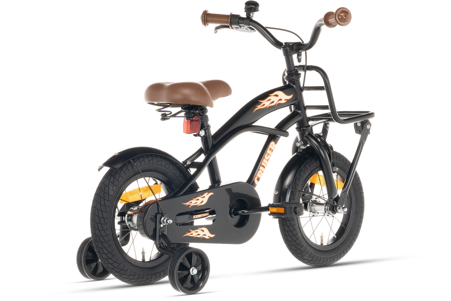 Cruiser Jungenfahrrad Schwarz 14 Zoll