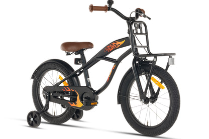 Cruiser Jungenfahrrad Schwarz 16 Zoll