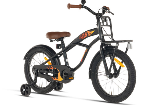 Cruiser Jungenfahrrad Schwarz 16 Zoll