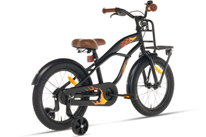 Cruiser Jungenfahrrad Schwarz 16 Zoll