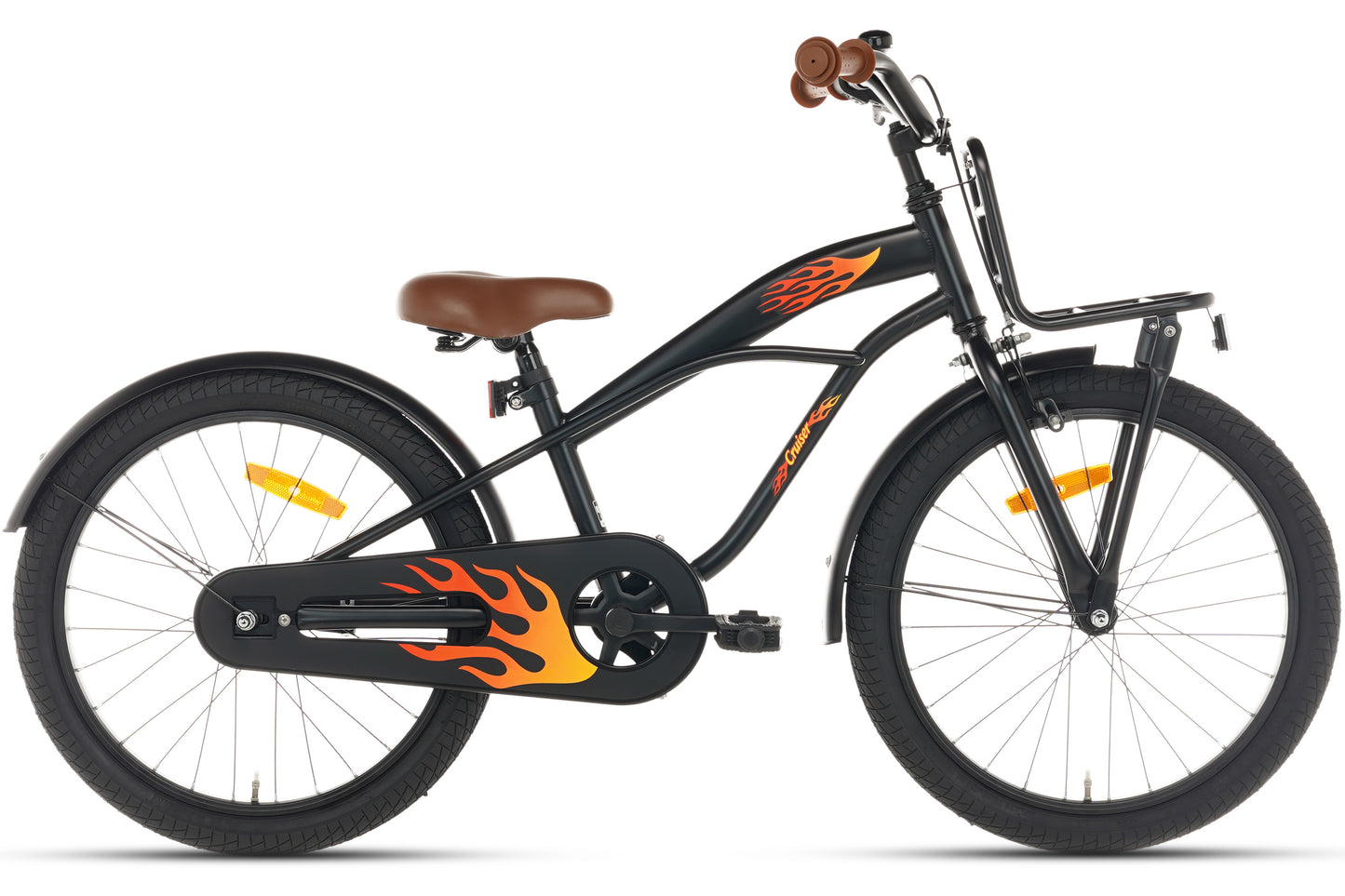 Cruiser Jungenfahrrad Schwarz 22 Zoll