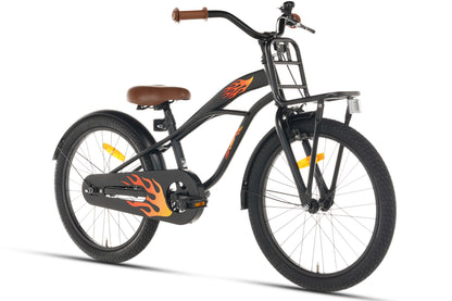 Cruiser Jungenfahrrad Schwarz 22 Zoll