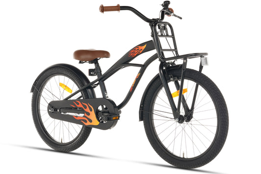 Cruiser Jungenfahrrad Schwarz 20 Zoll