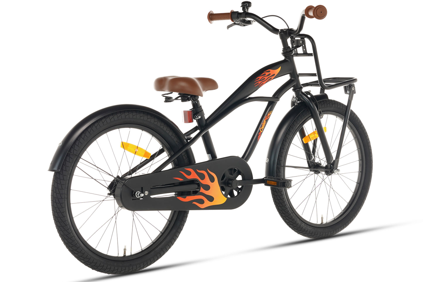 Cruiser Jungenfahrrad Schwarz 22 Zoll