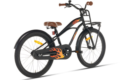 Cruiser Jungenfahrrad Schwarz 22 Zoll