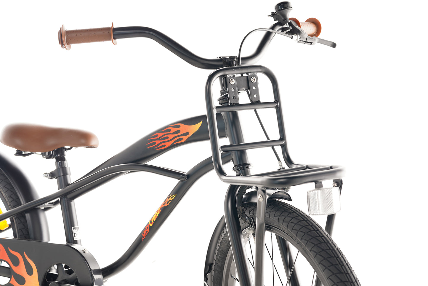 Cruiser Jungenfahrrad Schwarz 22 Zoll