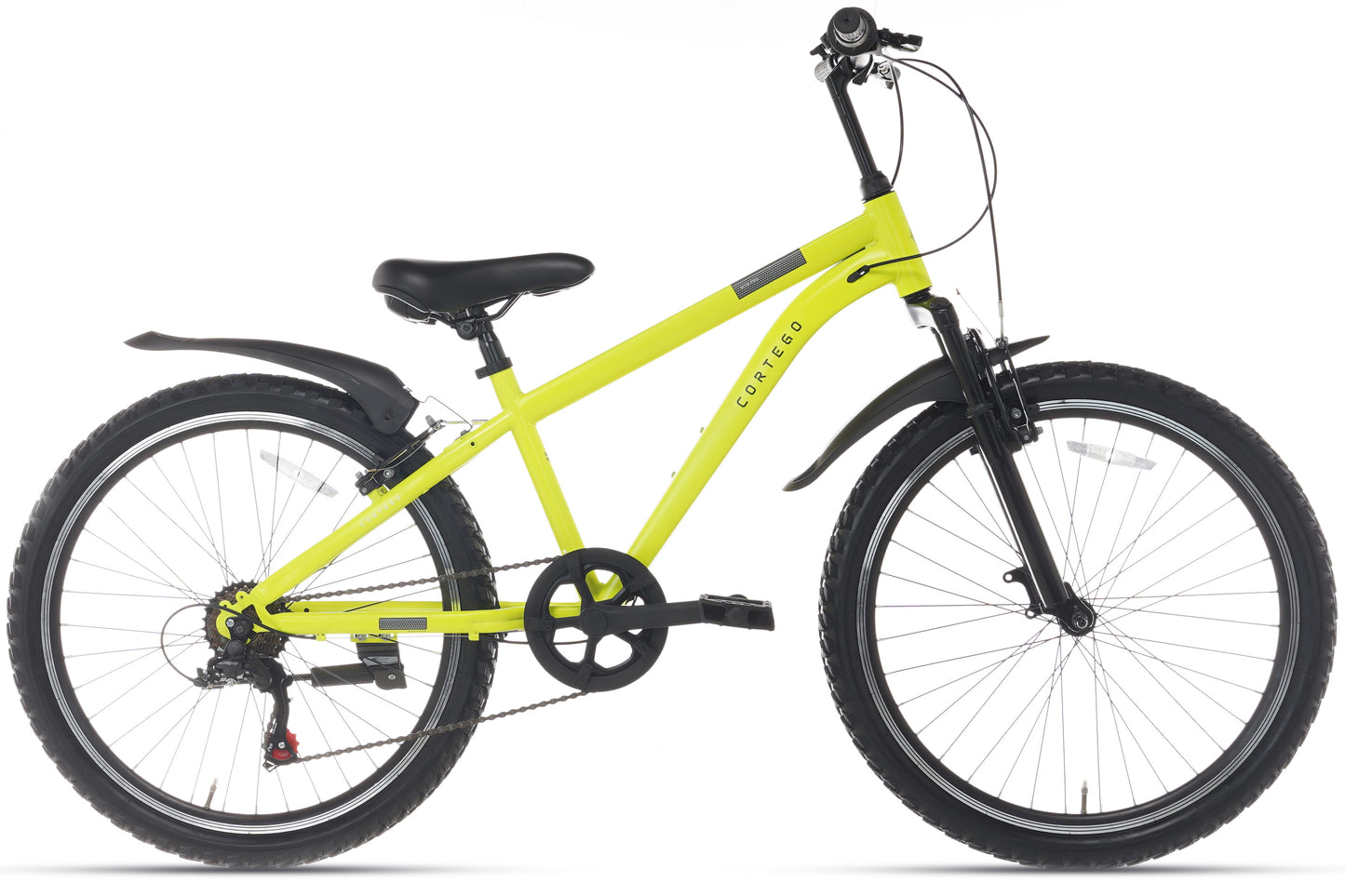 Ranger 7-Gang Jungenfahrrad 24 Zoll fluoreszierend gelb