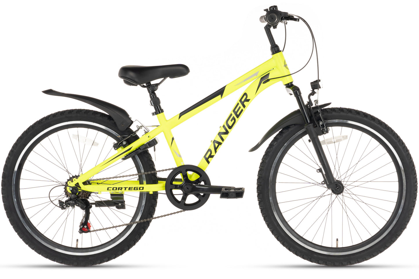 Ranger 7-Gang Jungenfahrrad 24 Zoll fluoreszierend gelb