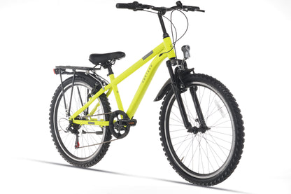 Ranger Plus 7-Gang Jungenfahrrad 24 Zoll fluoreszierend gelb