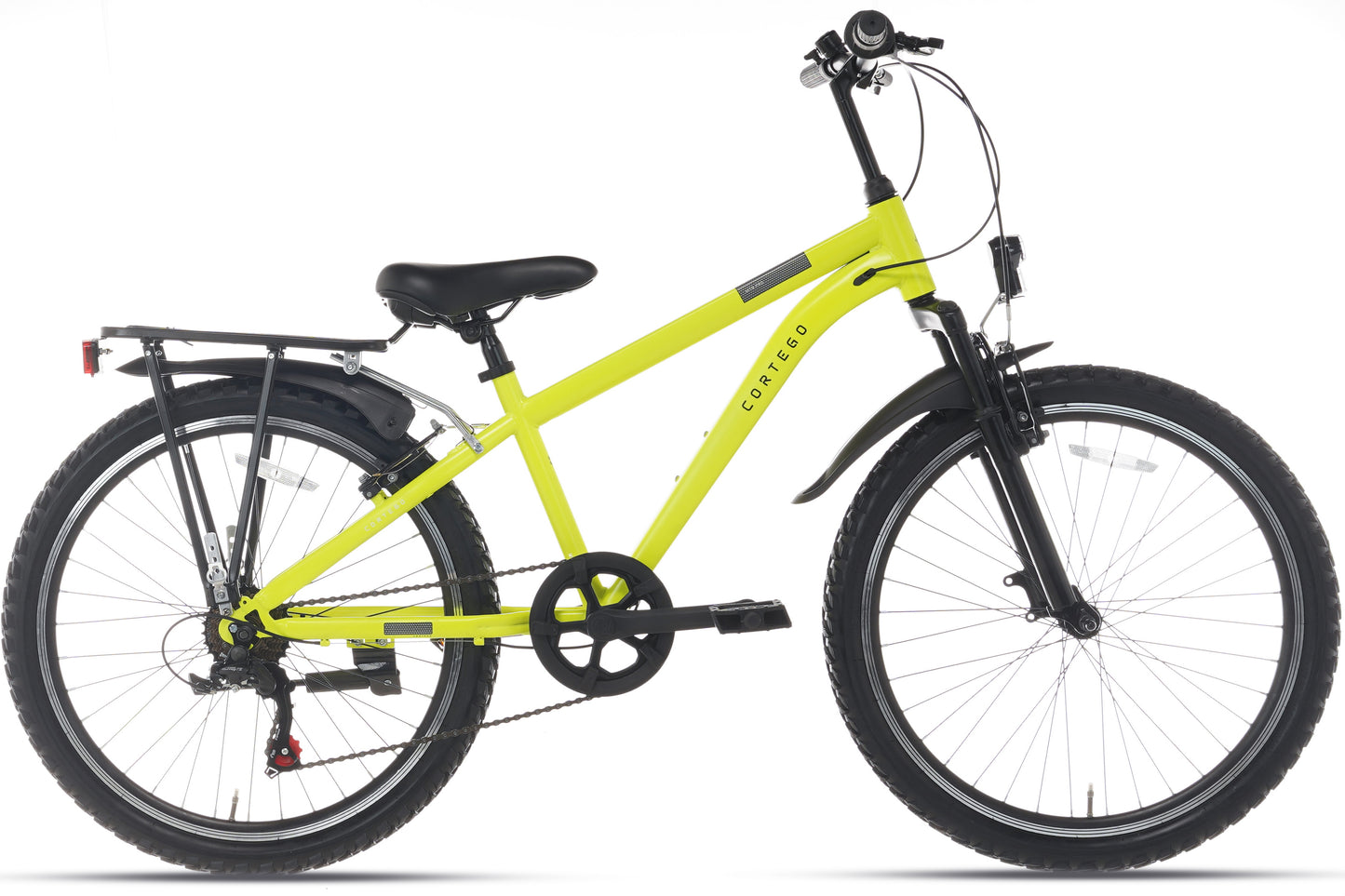 Ranger Plus 7-Gang Jungenfahrrad 24 Zoll fluoreszierend gelb