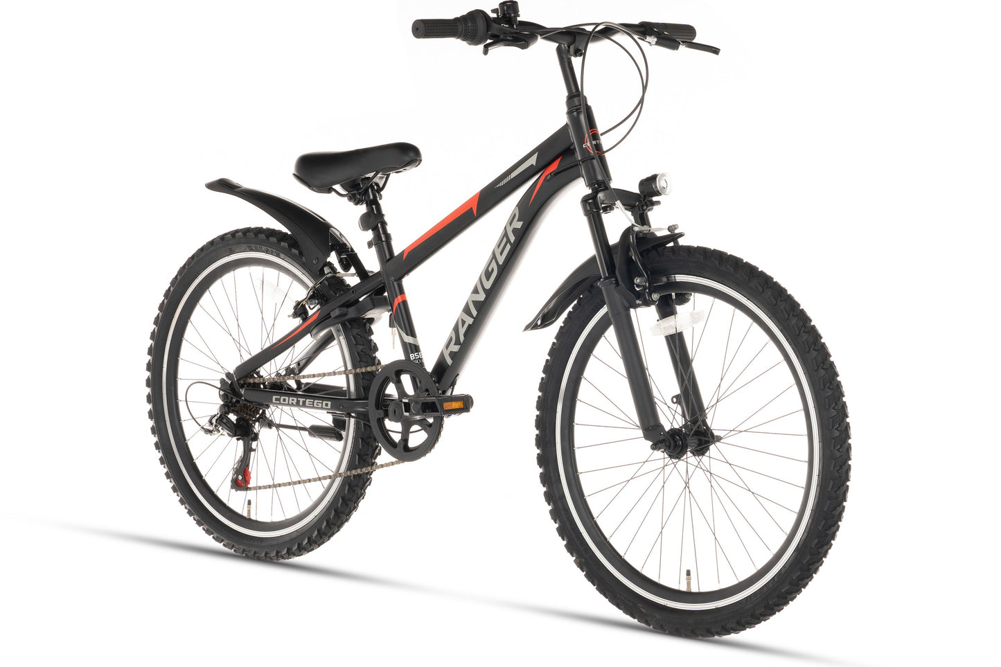 Ranger 7-Gang Jungenfahrrad 24 Zoll Schwarz