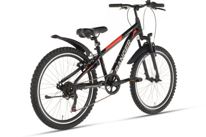 Ranger 7-Gang Jungenfahrrad 24 Zoll Schwarz