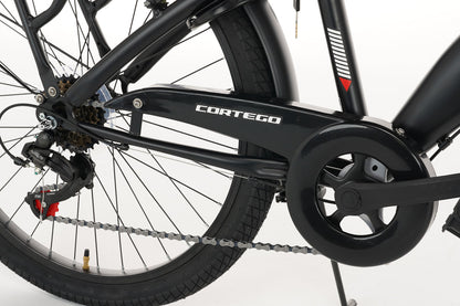 Rebel Jungenfahrrad 24 Zoll Schwarz - 6 Gänge