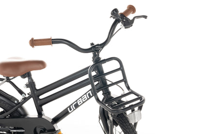 Urban Jungenfahrrad Mattschwarz 14 Zoll
