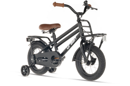 Urban Jungenfahrrad Mattschwarz 14 Zoll