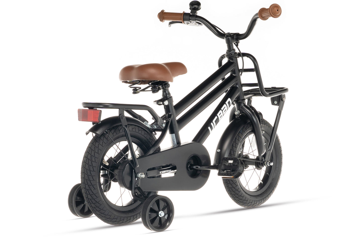 Urban Jungenfahrrad Mattschwarz 14 Zoll