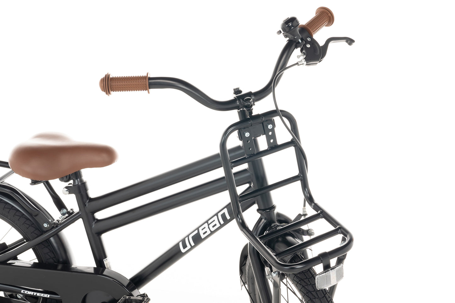 Urban Jungenfahrrad Mattschwarz 16 Zoll