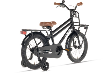 Urban Jungenfahrrad Mattschwarz 16 Zoll