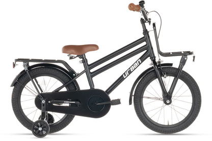 Urban Jungenfahrrad Mattschwarz 16 Zoll