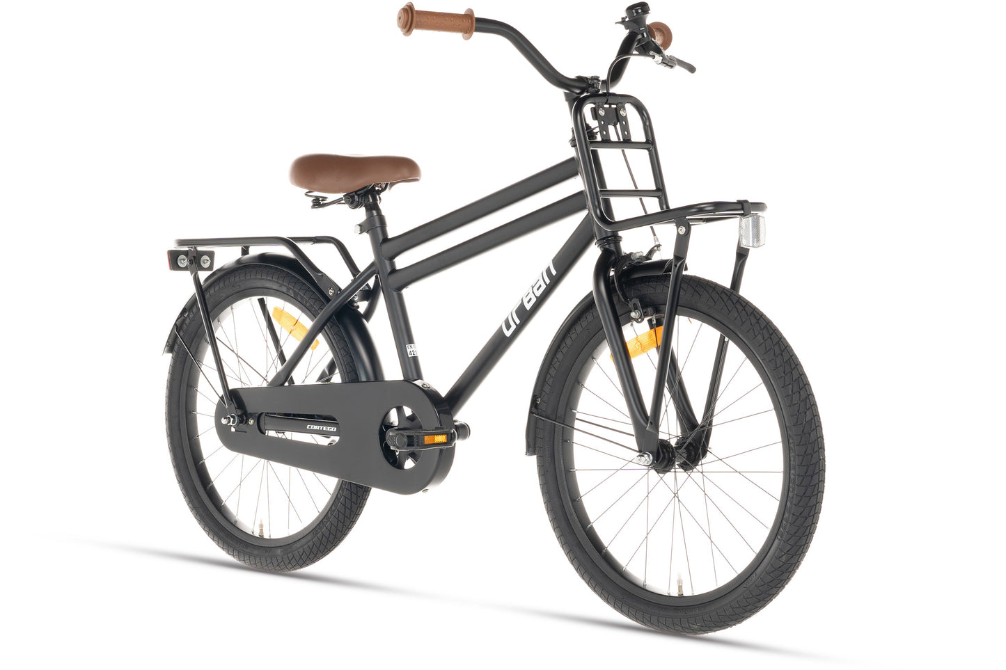 Urban Jungenfahrrad Mattschwarz 20 Zoll