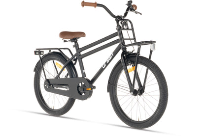Urban Jungenfahrrad Mattschwarz 20 Zoll
