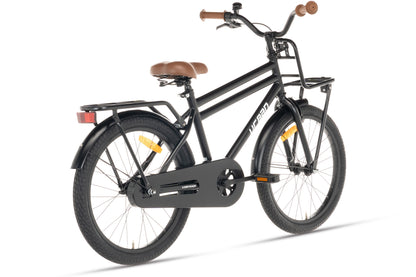 Urban Jungenfahrrad Mattschwarz 20 Zoll